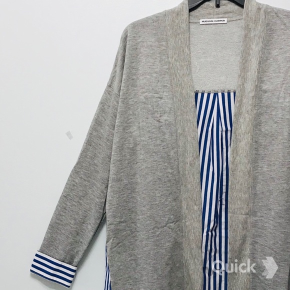 New Striped Long Sleeve Cardigan - Picture 3 of 10
